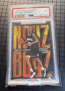 1998 Skybox Thunder Stephon Marbury #10  Noyz Boyz PSA 9 Mint 🔥 Rare Insert