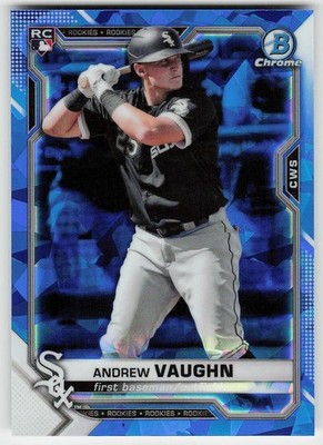 2021 Bowman Chrome Sapphire Edition #5 Andrew Vaughn BASEBALL Chicago White Sox