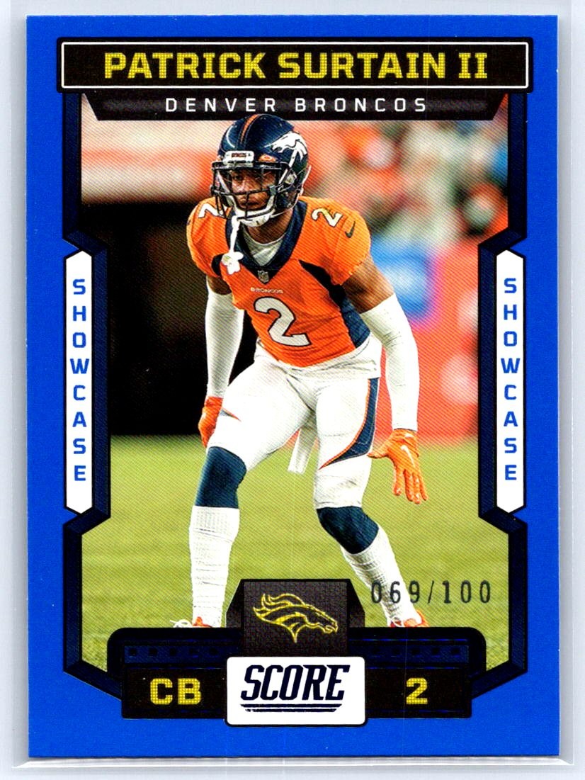 2023 Score #74 Patrick Surtain II Showcase #/100