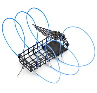 crab trap for fishing pole AirFly 6-Loop 5oz Crab Snare for Fishing Poles: Perfect for Catching Dungeness, Rock, and Blue Crabs, Made in The USA