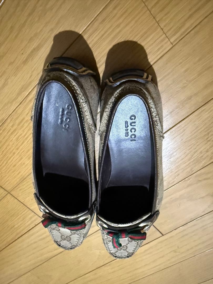 GUCCI Women's Loafers GG Canvas Beige EU36.5/US6.5 120225c thumbnail 18