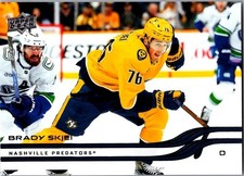 2025-26 Upper Deck Series 1 - Brady Skjei - #98 Base Card - Nashville Predators