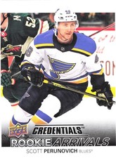 2021-22 Credentials Rookie Arrivals Scott Perunovich #RA-14 Blues *Buy 2 Get 1