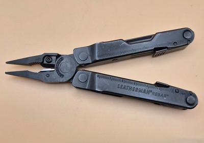 Leatherman REBAR Multi-Tool Black Oxide, includes Sheath - Good Condition (010)
