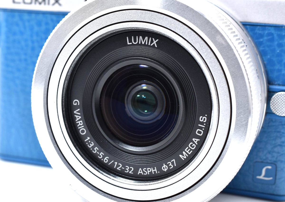 Exc+5] Panasonic LUMIX DMC GM1S Blue Mirrorless Camera 12-32mm