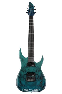 Schecter Keith Merrow KM-7 Artist 7-string Electric Guitar - Lagoon Fade