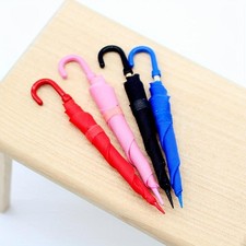 Colorful Vibrant Compact Foldable 4-Piece Mini Colorful Retro-Style Umbrella Set