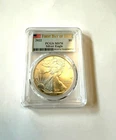2022 $1 American Silver Eagle PCGS MS70 FDOI Flag Label