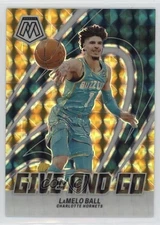 2023-24 Panini Mosaic Give and Go Reactive Yellow Prizm /99 LaMelo Ball #13
