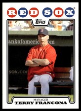 2008 Topps Terry Francona Boston Red Sox #123