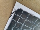 Original 14 by 17-inch Abstract Mixed Media Painting Colorful Prickly Lines — photo 2