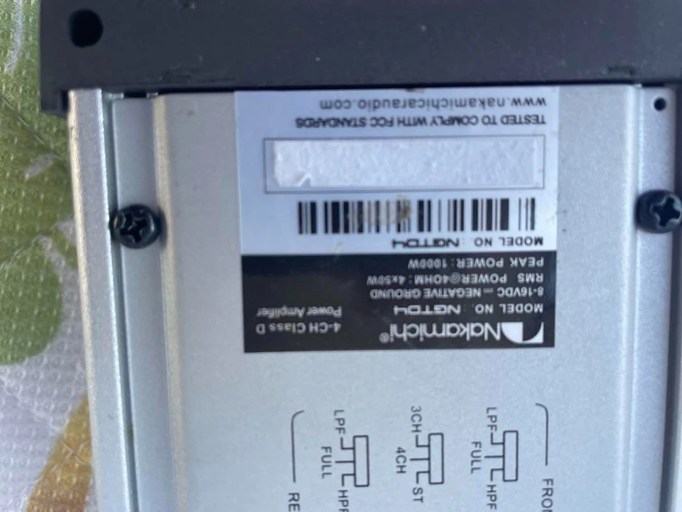 Amplificador Nakamichi NGTD4 4/3/2 canales Clase-D - Usado funcionando Foto 4 de 4