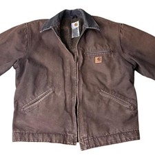 Carhartt J97 DKB Detroit Jacket Mens Large Co...