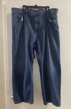 Nautica Men Sz 44/30 Dark Wash Casual Classic Relaxed Fit Jeans