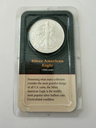 2000  American Eagle Dollar Uncirculated 1 oz .999 Silver In Package