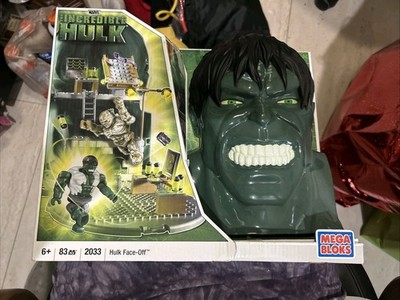 Hulk  Face-Off  2033 Mega Blocks Head Set With Figures- Rare!!!!! NIB