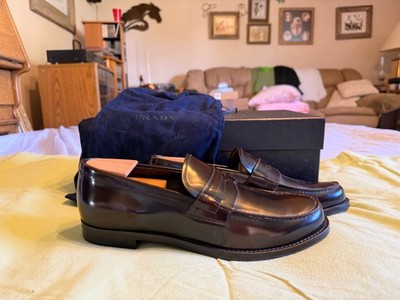 Prada Men's Brown Penny Loafer (Size Prad 9) - US 10