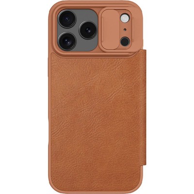 Handyhülle mit Klappe für iPhone 17 Pro Max Nillkin Case Flip Cover Etui Braun