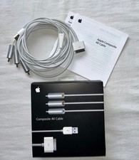 Apple Composite AV Cable MB129LL/A w/Box - OEM - Barely used - FREE SHIP