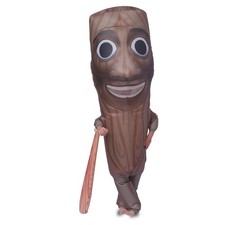 Ghorkivex Inflatable Tung Costume Halloween Funny Wooden Stick Man Size: Child