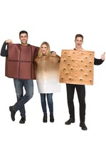 S'mores Funny Adult Costume Trio