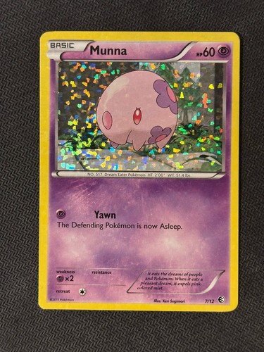 Munna - McDonald's 2011 Promo Holo 7/12 Pokemon TCG NM