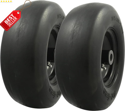 11x4.00-5 Flat Free Mower Tire Wheel 2 Pack Zero Turn - US