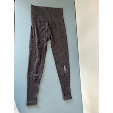Gymshark womens leggings dark grey size S/M logo on leg seamless