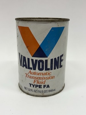 FULL Vintage Valvoline Automatic Transmission Fluid 1 Qt Quart Type FA Can GA19