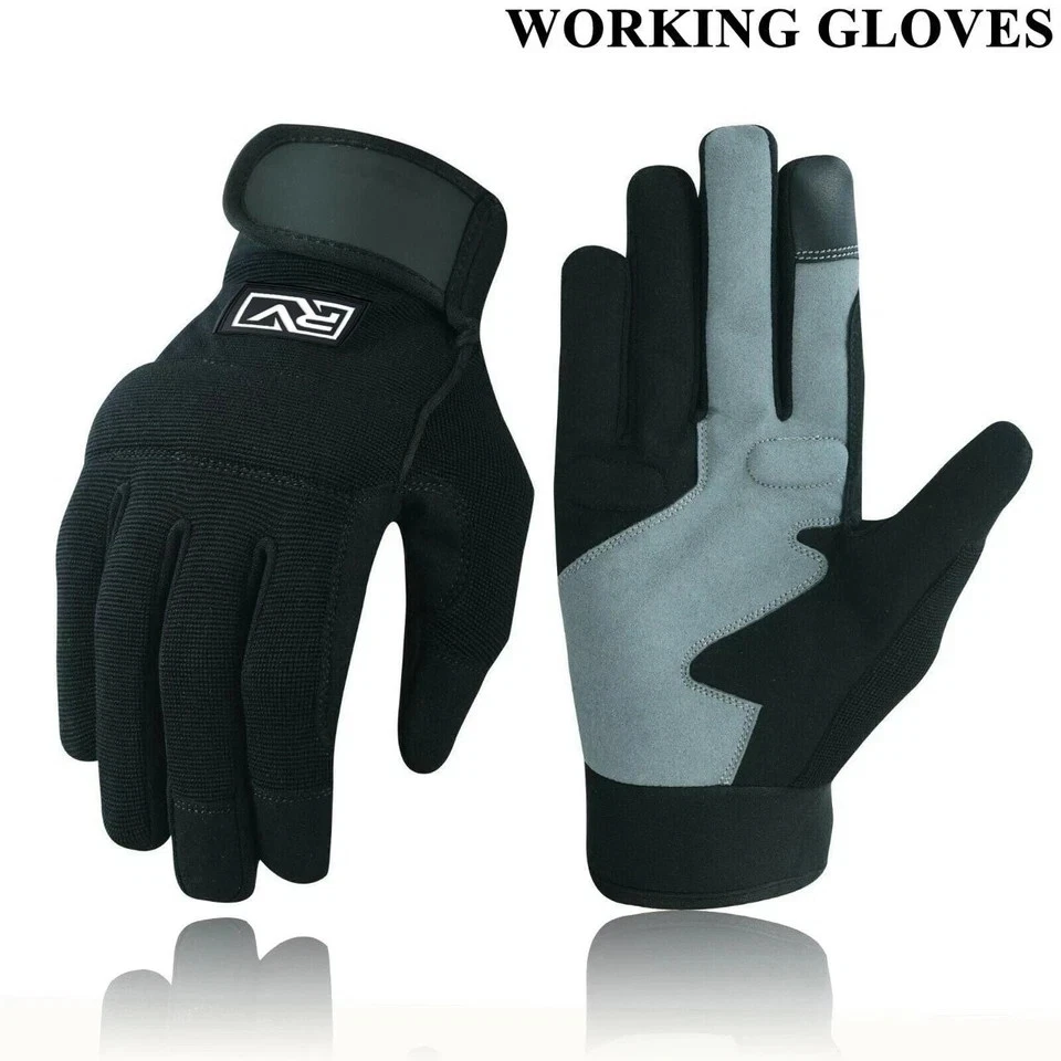 Guantes de trabajo de seguridad protección de manos mecánico jardinería constructores industria guantes Foto 4 de 4