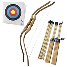 Handmade Wooden Bow and Arrow Set  Outdoor Training Kit