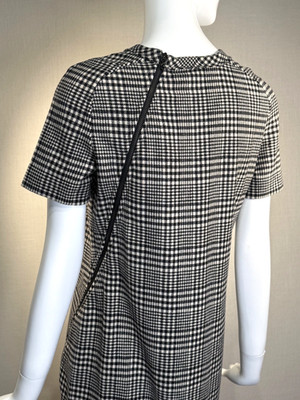 Alber Elbaz for Lanvin River 2015 Glen Plaid Wool Blend  Dress Size FR38 US6
