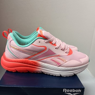 Reebok Youth/kids Girl Size 7 Women's Size 8.5 Light Pink Orange NEW 