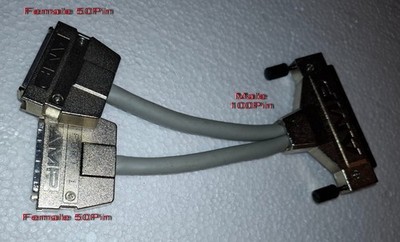   SCSI Adapter Male (100Pin) to 2xFemale (50Pin)   142159-001 Splitter Kabel  