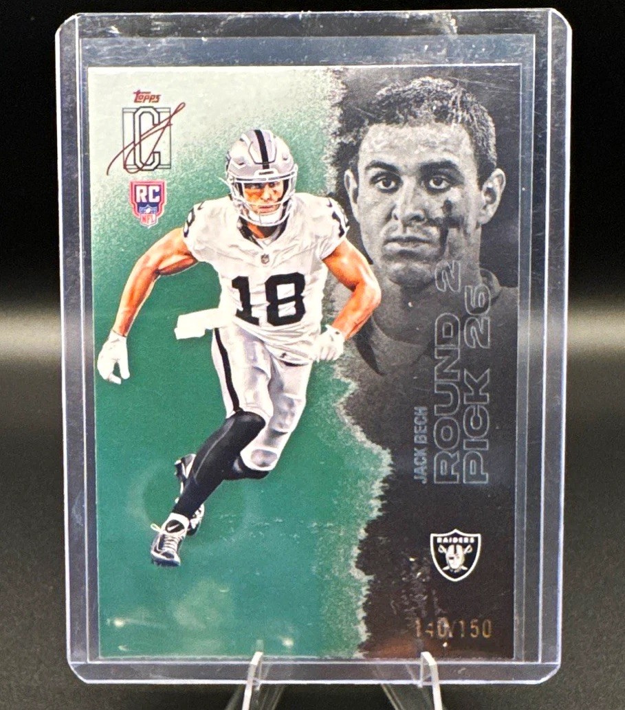 Jack Bech Topps 2025 Signature Class Raiders Rookie /150 Card #129