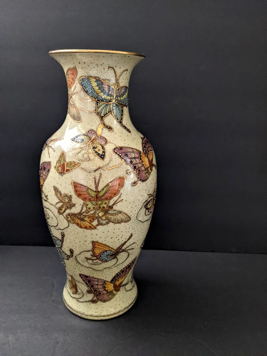 中国蝴蝶花瓶印第安纳收藏中国花瓶、罐子(1900-现在) | eBay