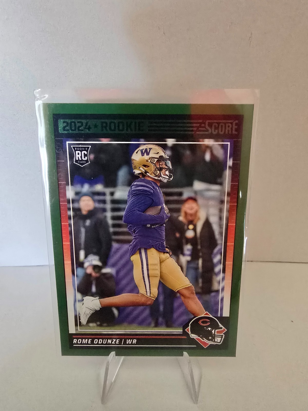 2024 Score - Rookies Rome Odunze #309 Green (RC) Chicago Bears