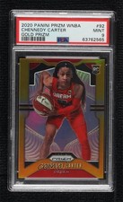 2020 Panini Prizm WNBA Gold Prizm 9/10 Chennedy Carter #92 PSA 9 MINT 1j6