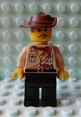 Lego Johnny Thunder Minifigur adv051 aus 7413 -Gebrauchter Zustand