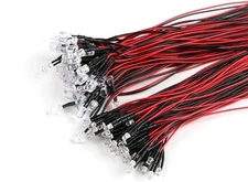 5mm 12 Volt LED Lights Emitting Diodes with Wire, LED 5-12V,0.1W, Mini LED Light