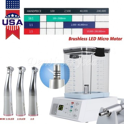 Dental Brushless LED Electric Micro Motor For Practice/1:5 Increasing Handpiece