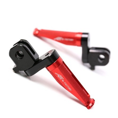 Red MFP 25mm Lower Rider Foot Pegs For Yamaha V-Star 1100 Custom 99-09 08 07 06