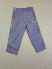 Adidas Kids Joggers Size 5 New Purple Sweatpants with Pockets and Logo Youth