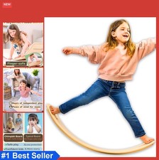 Wooden Balance Board 37 Inch Wobble Board Finger Safe for Toddlers Kids