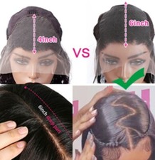 Body Wave 13x6 Lace Front Human Hair Wig 180 Density Pre Plucked Brazilian, 20in