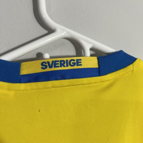 Adidas Sweden SVFF Sverige 2016 Yellow Blue Football Soccer Jersey Mens Medium - Picture 10 of 10