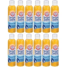 12 Pack -  Arm & Hammer Simply Saline Wound Wash 7.4 Ounce