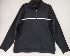 Nike Jacket Mens Large Black Golf Tour Performance Logo Therma Fit Activewear