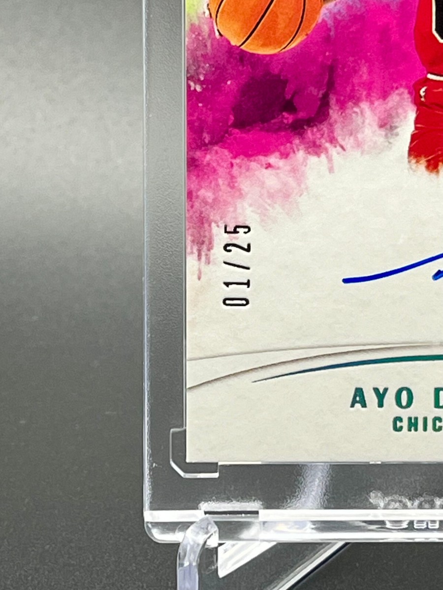 2021-22 Ayo Dosunmu Origins Auto 1/25 RC Rookie Pink On Card