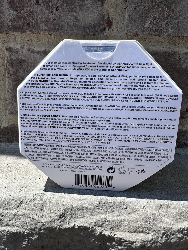 Máscara de tratamento de limpeza GLAMGLOW Supermud - 1,7 oz - Imagem 2 de 3